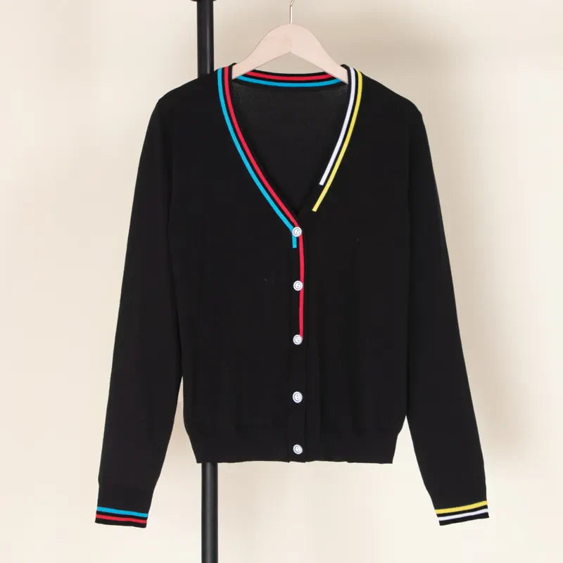 Crochet Top Cardigan Female Knitted Sweaters Outerwear