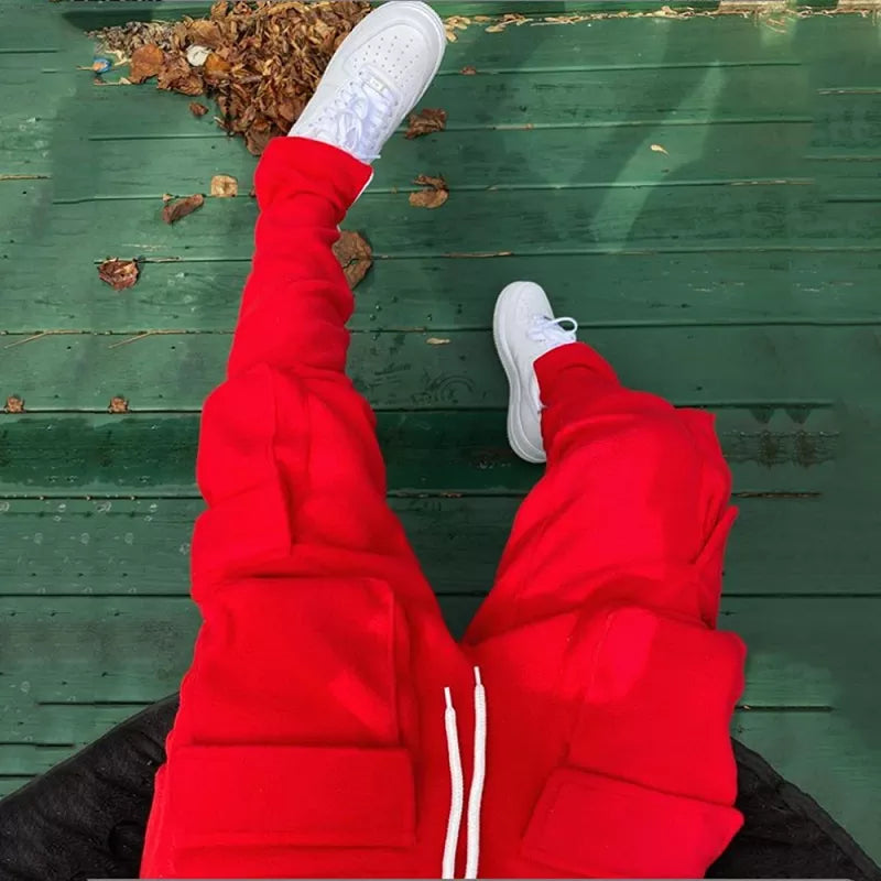 Men's Cargo Pants Casual Trousers with Pockets