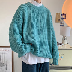 Men Sweater Oversized Fashion Harajuku Casual Knitted Pullovers