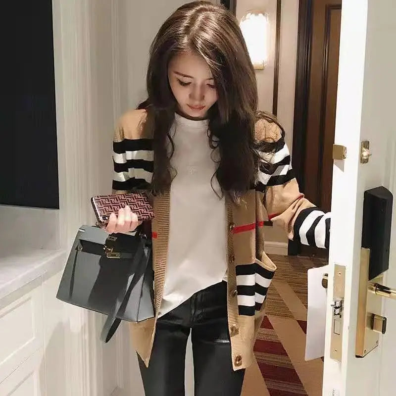 Korean Women's Autumn Cardigan Versatile Sweater Coat