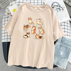 Cartoons Style Harajuku Print Tshirt Womens