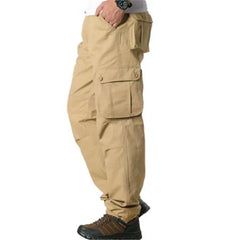 Men's Cargo Pants Safari Style Multi Pockets Military Tactical