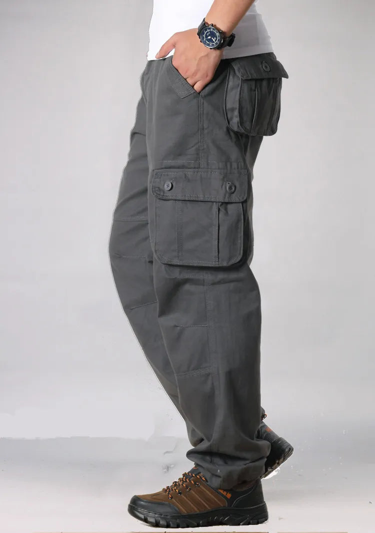 Men's Cargo Pants Safari Style Multi Pockets Military Tactical