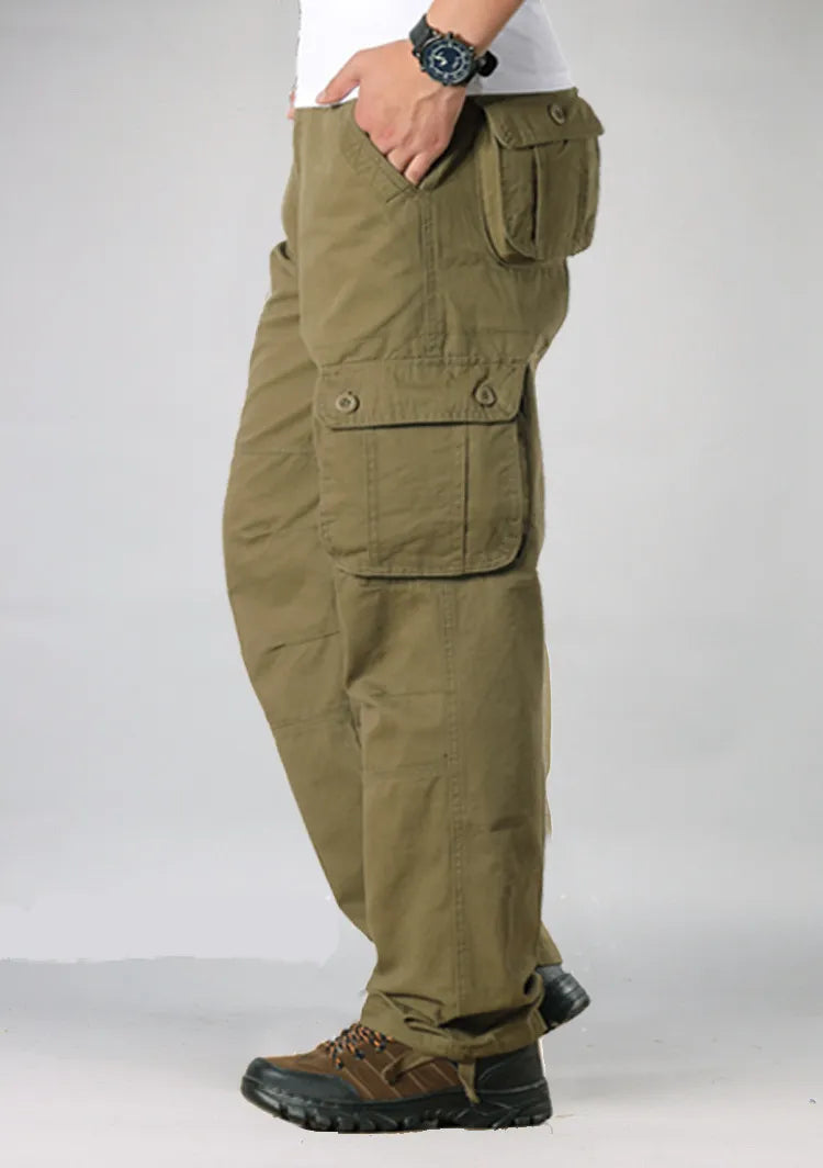 Men's Cargo Pants Safari Style Multi Pockets Military Tactical