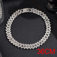 Silver Flat Link Chain Necklace