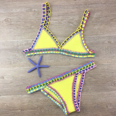 Crochet swimsuit bikinis and sexy bandage Brazilian bikinis