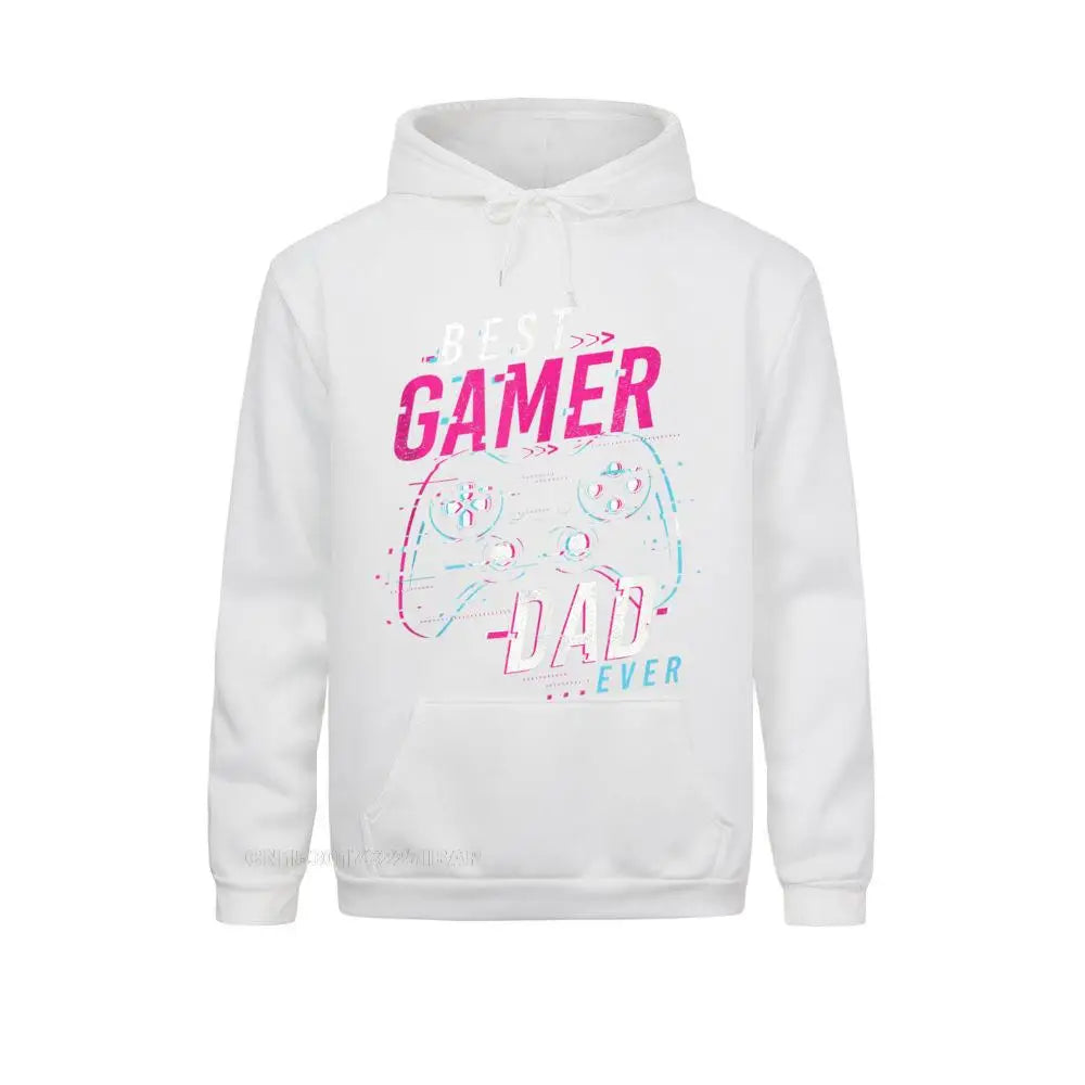 Mens Best Gamer Dad Ever Funny Fathers Day Top Hoodie HolidayOutdoor