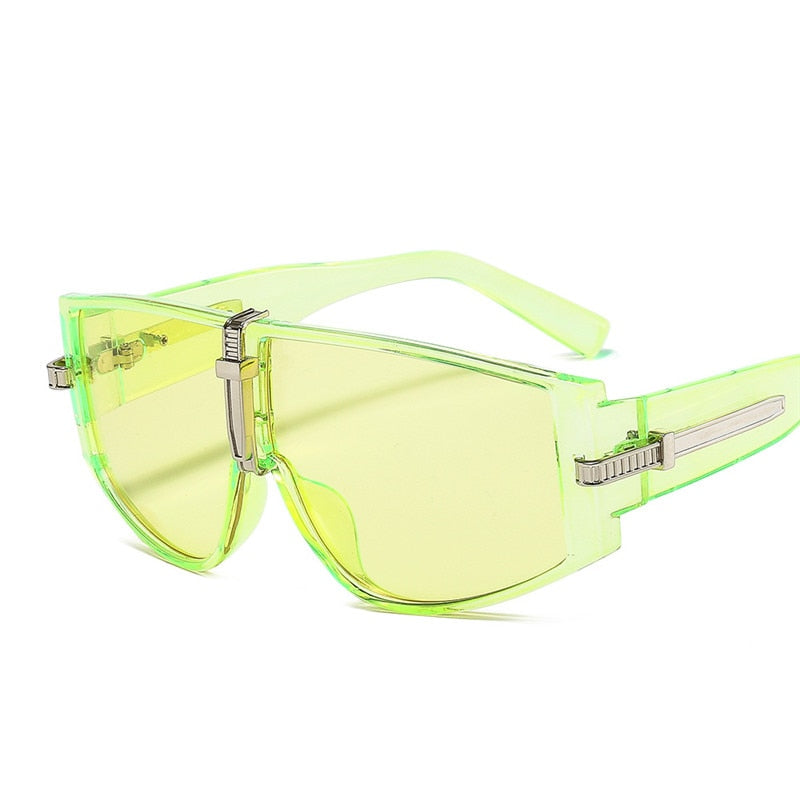 Sporty Clear Frame Sunglasses