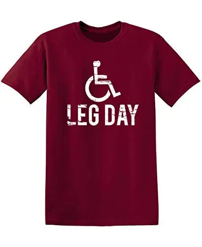 Men's Leg Day Print Casual Tees Tops