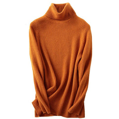 Merino Wool Turtleneck Women Sweater Autumn Winter Warm Soft Pullover Femme Cashmere