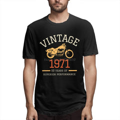 1971 Vintage 50th Birthday Motorcycle Men's Retro Tee