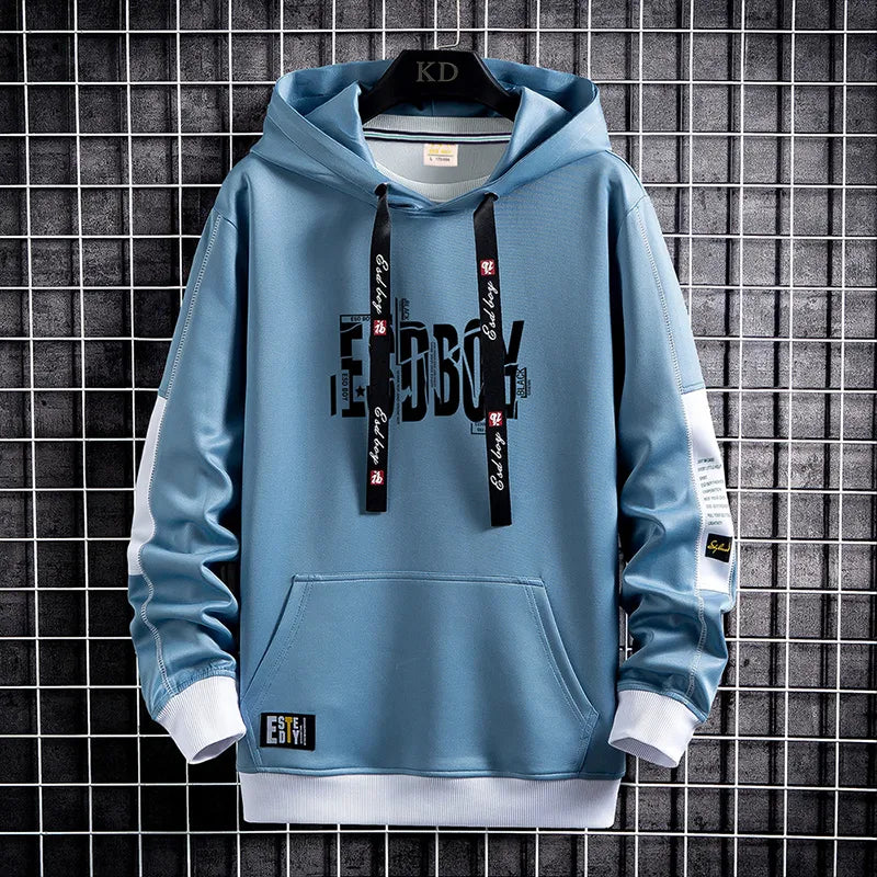 2023 Quality Letter Print Men Hoodies Hip Hop Streetwear