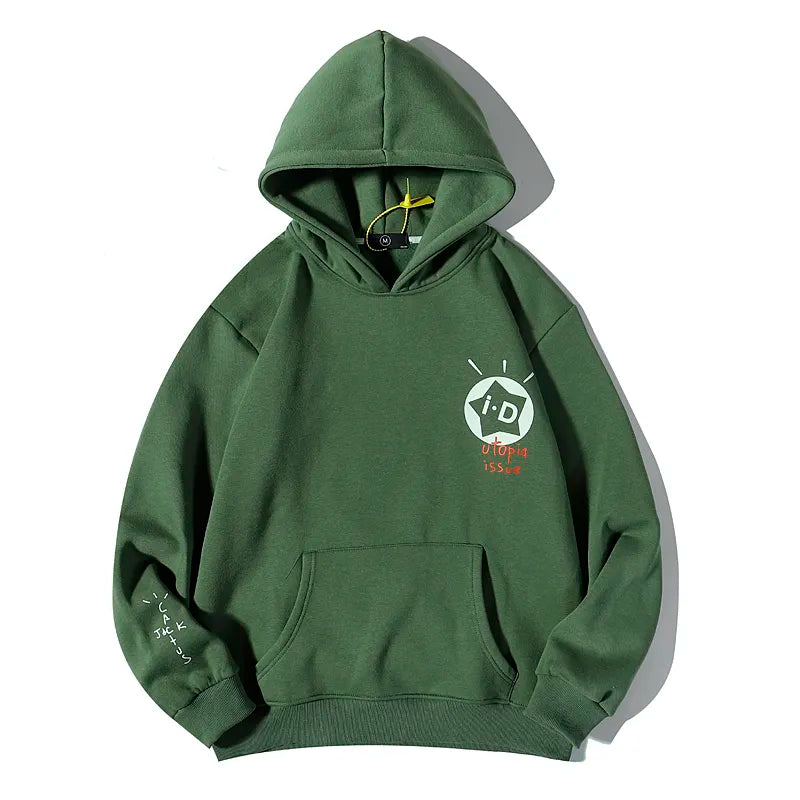 Cactus Jack Fleece Hoodie Oversized Streetwear for Men