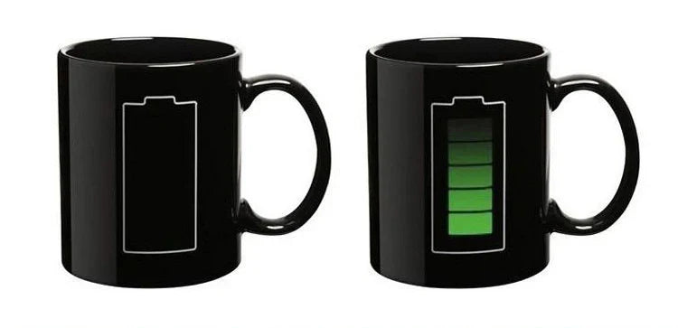 Battery Magic Mug Color Changing Cup Ceramic