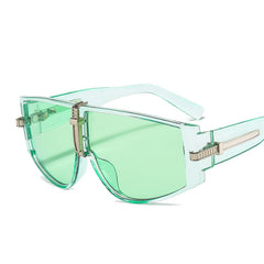 Sporty Clear Frame Sunglasses