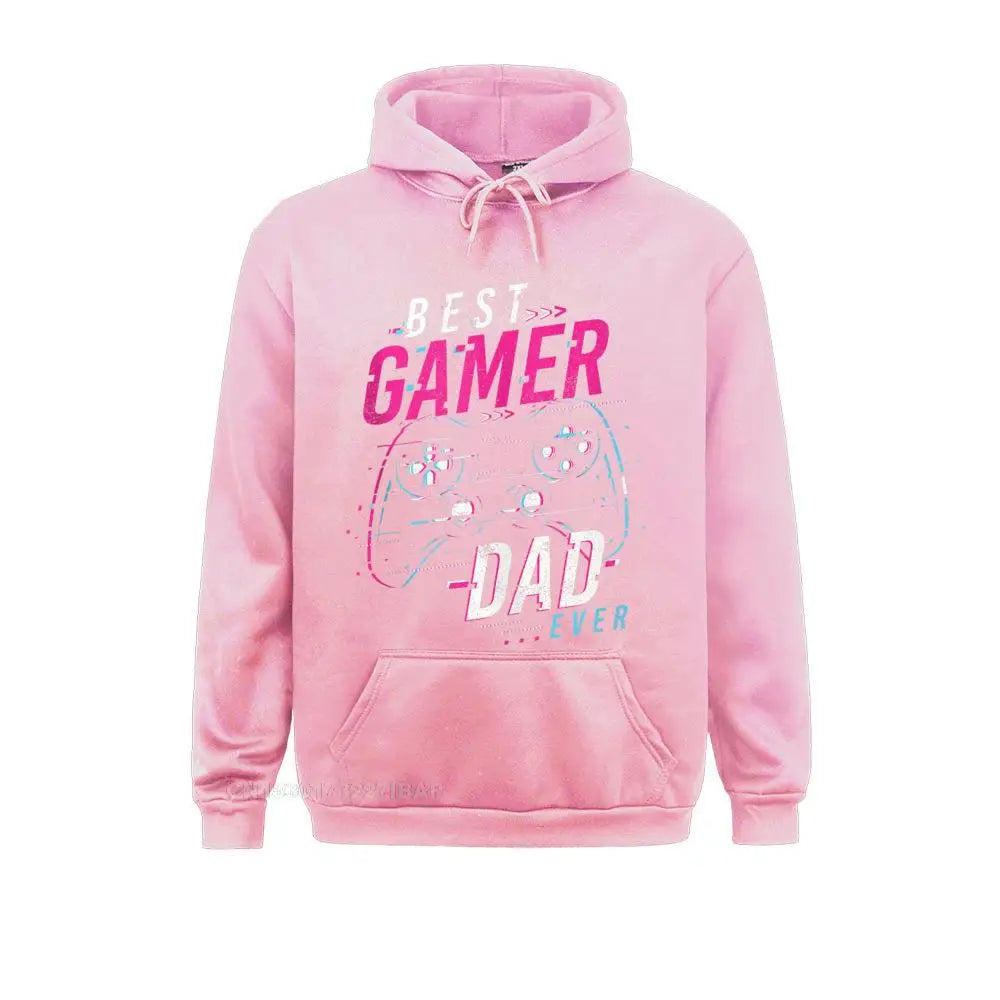 Mens Best Gamer Dad Ever Funny Fathers Day Top Hoodie HolidayOutdoor