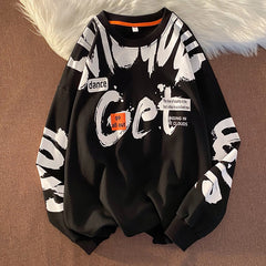 Print Hip Hop Streetwear Sweatshirt Men Streetwear Clothes