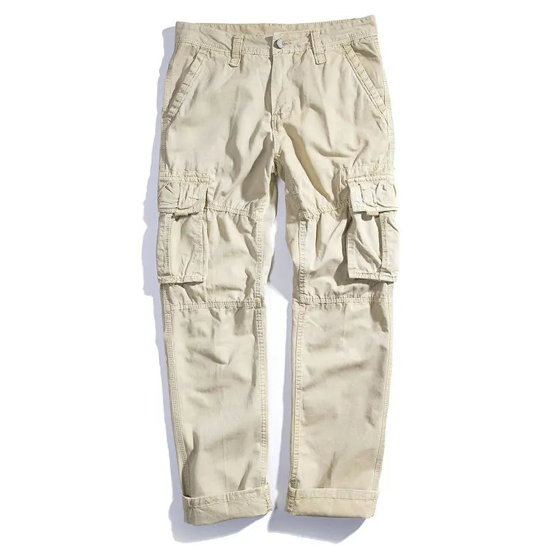 Spring Autumn Cargo Pants Men Casual Multi-pocket Tactical