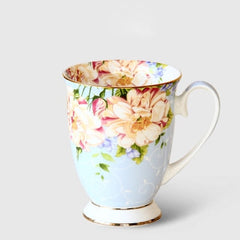 Ivory Porcelain Elegant Coffee Cup Ceramic Mugs Luxury