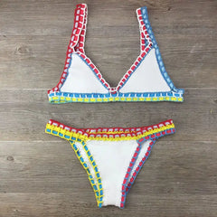 Crochet swimsuit bikinis and sexy bandage Brazilian bikinis