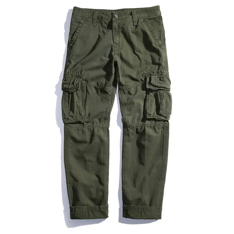 Spring Autumn Cargo Pants Men Casual Multi-pocket Tactical