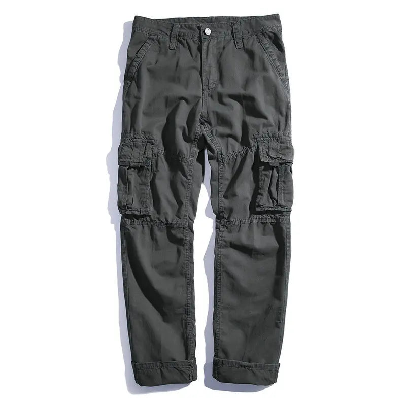 Spring Autumn Cargo Pants Men Casual Multi-pocket Tactical