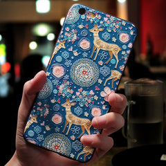 Relief Flower Emboss Silicone Case For iPhone Back Cover