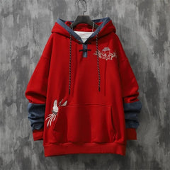 Sweatshirt Men Clothing Hoodies Moletom Spring Autumn Loose Vintage Top