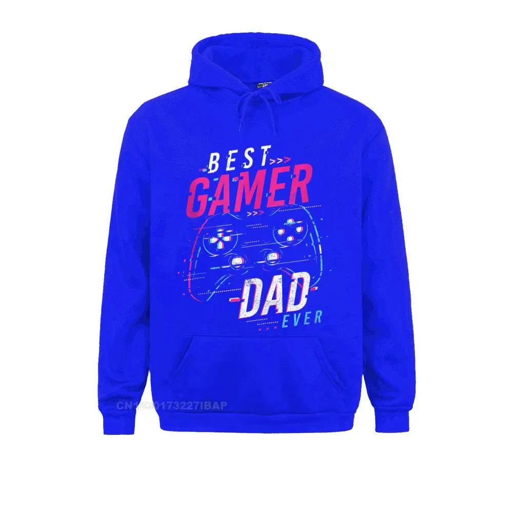 Mens Best Gamer Dad Ever Funny Fathers Day Top Hoodie HolidayOutdoor