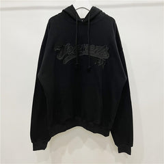 Men Hoodie Embroidery Vetements Fashion Oversize Pullovers