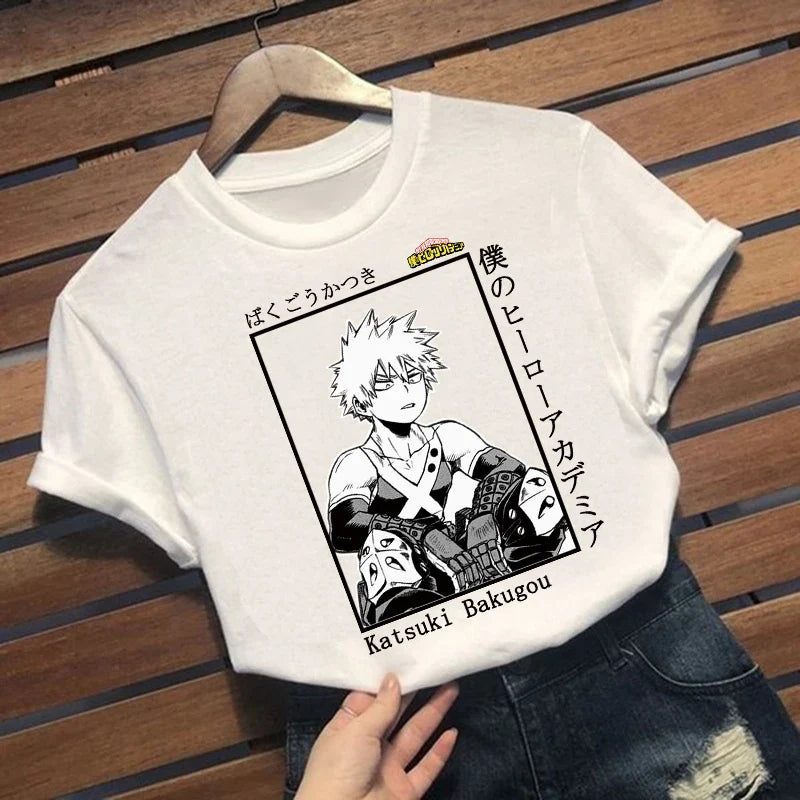 Katsuki Bakugou Print Harajuku Women Tee