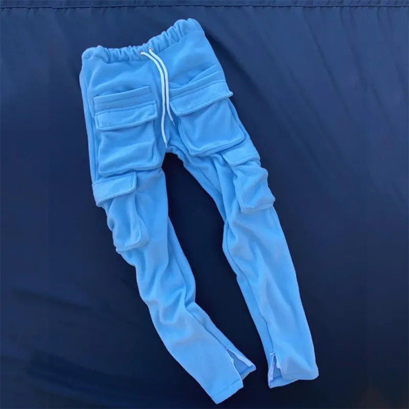Men's Cargo Pants Casual Trousers with Pockets