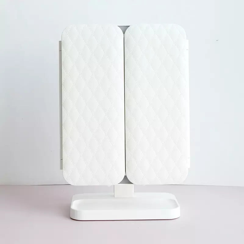 Make-up Mirrorâ„?| Trifold Make-up Mirror with three-color LED lighting