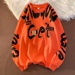 Print Hip Hop Streetwear Sweatshirt Men Streetwear Clothes