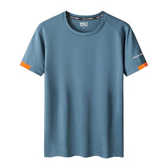 Quick Dry Sport T Shirt Men Short Sleeves Casual White Plus Oversize