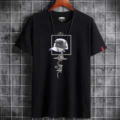 Men's Print Hat Solid Tees