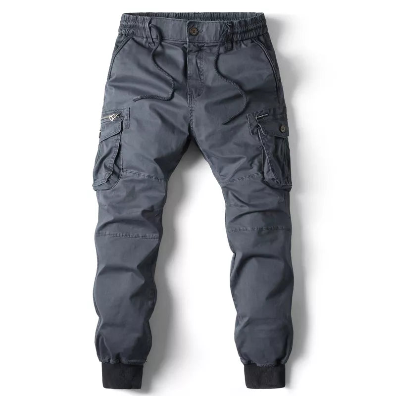 Cargo Pants Men Style Safari Cotton Full  Military Tactical