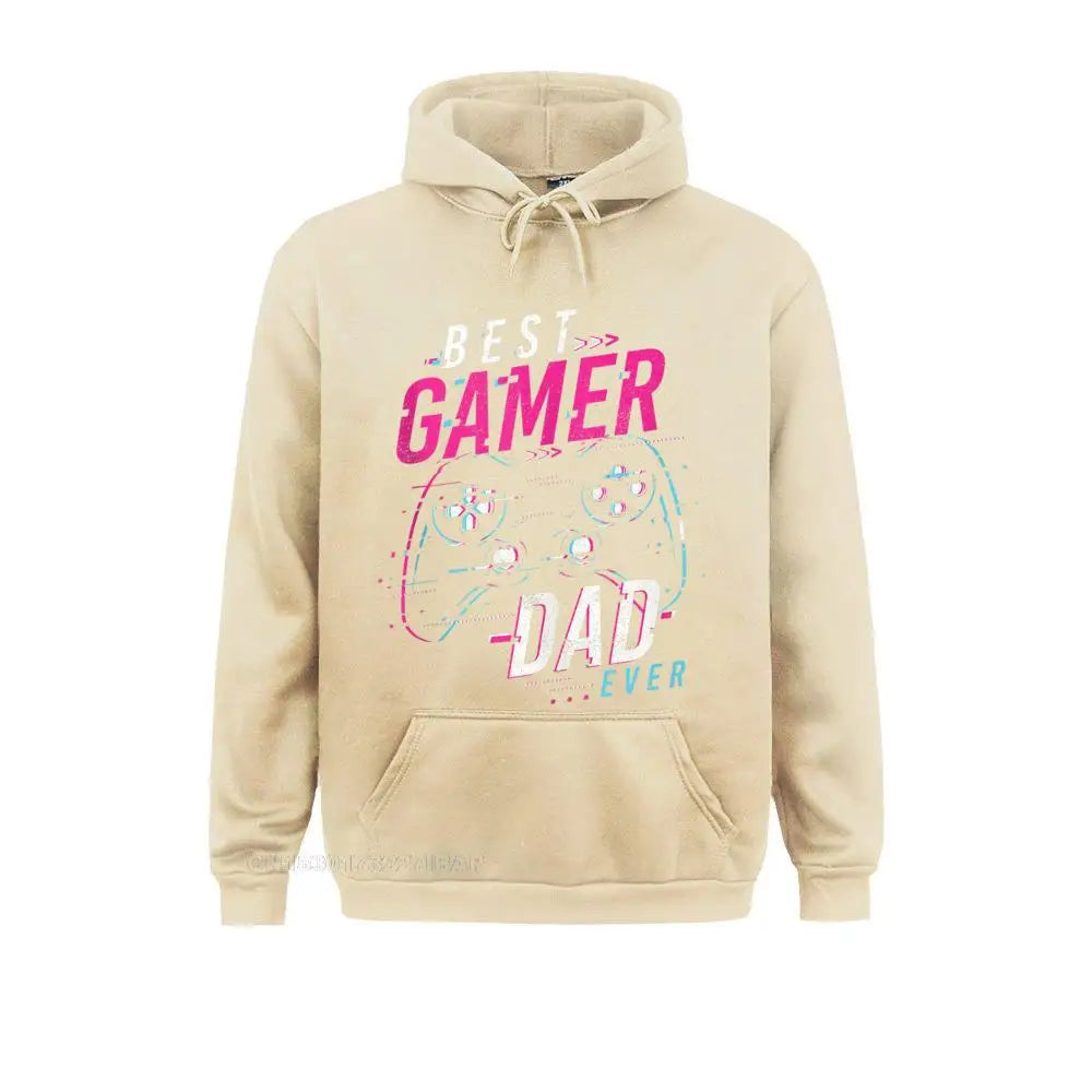 Mens Best Gamer Dad Ever Funny Fathers Day Top Hoodie HolidayOutdoor