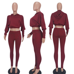Cinnamon Two Piece Hoodie Set
