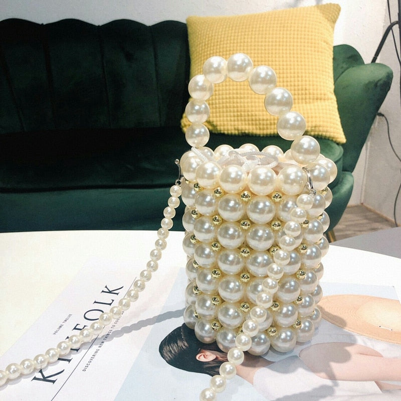 Her Pearls Beading Tote Bag