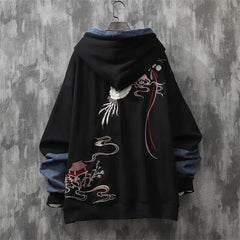Sweatshirt Men Clothing Hoodies Moletom Spring Autumn Loose Vintage Top