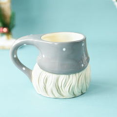 Ceramic Christmas Mugs Embossed Santa Claus Coffee Cup