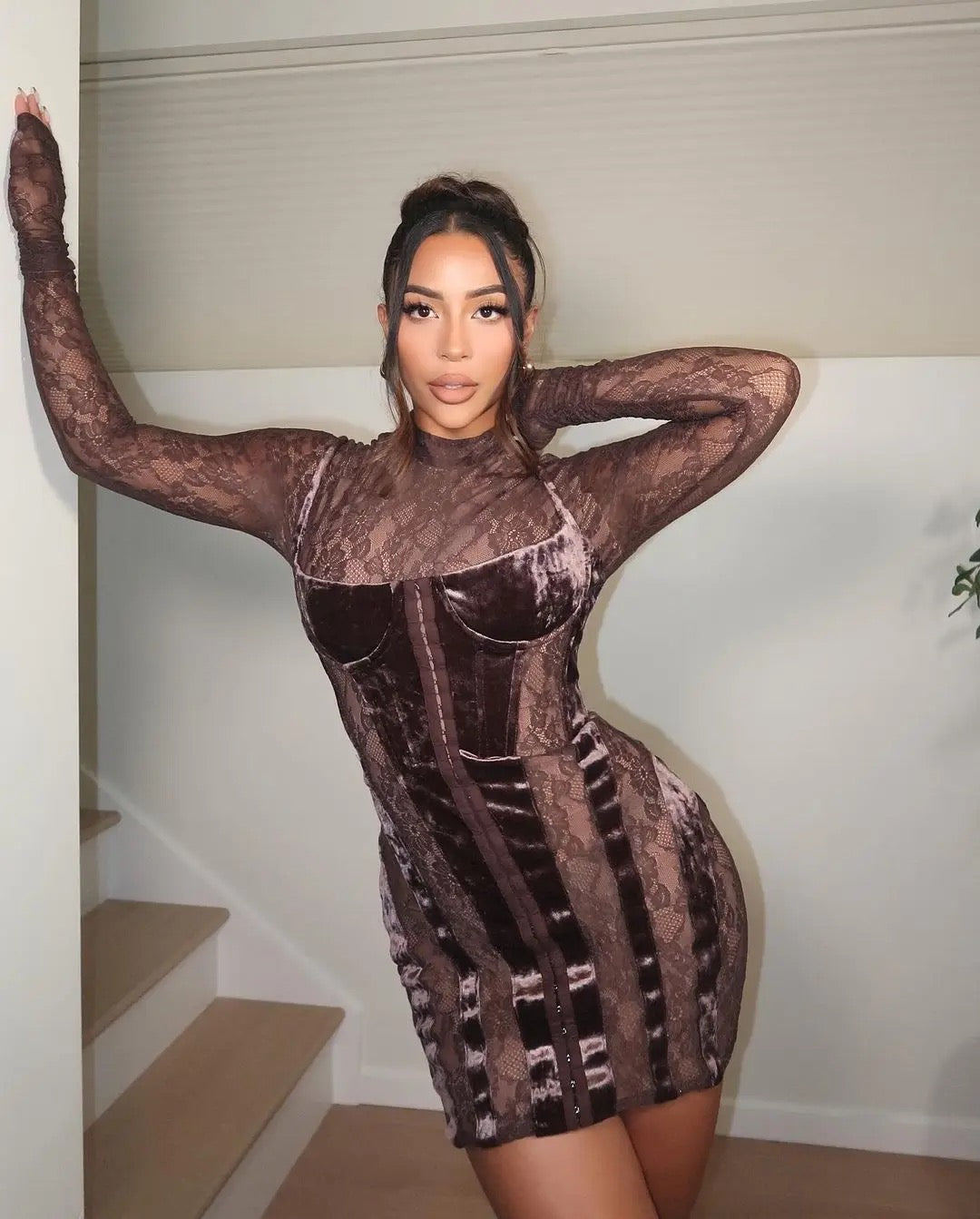 What A Time Lace Mini Dress