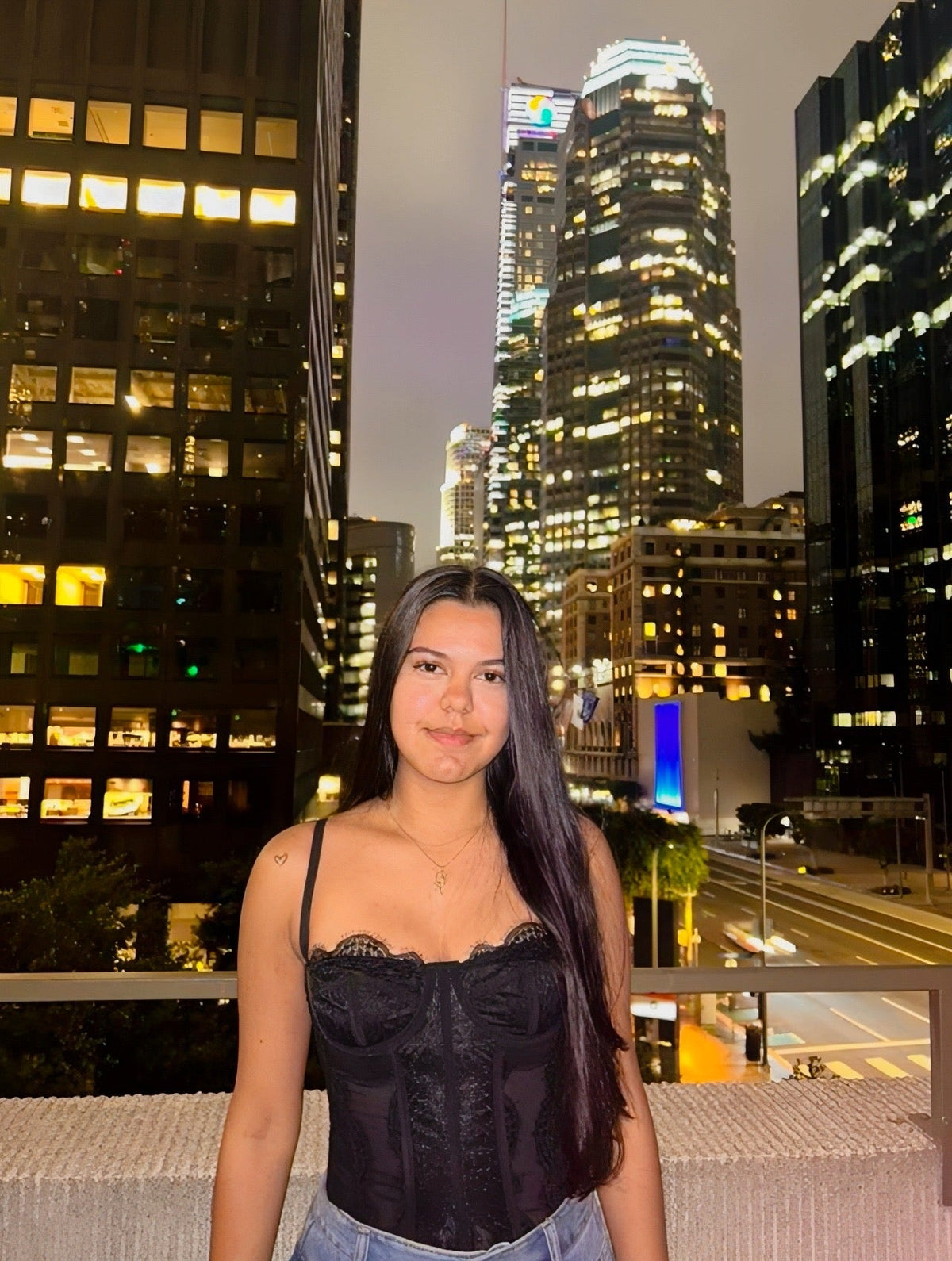 For Your Eyes Only Black Lace Corset Top