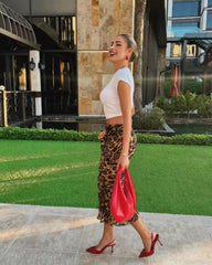 Cheetah Print Maxi Skirt