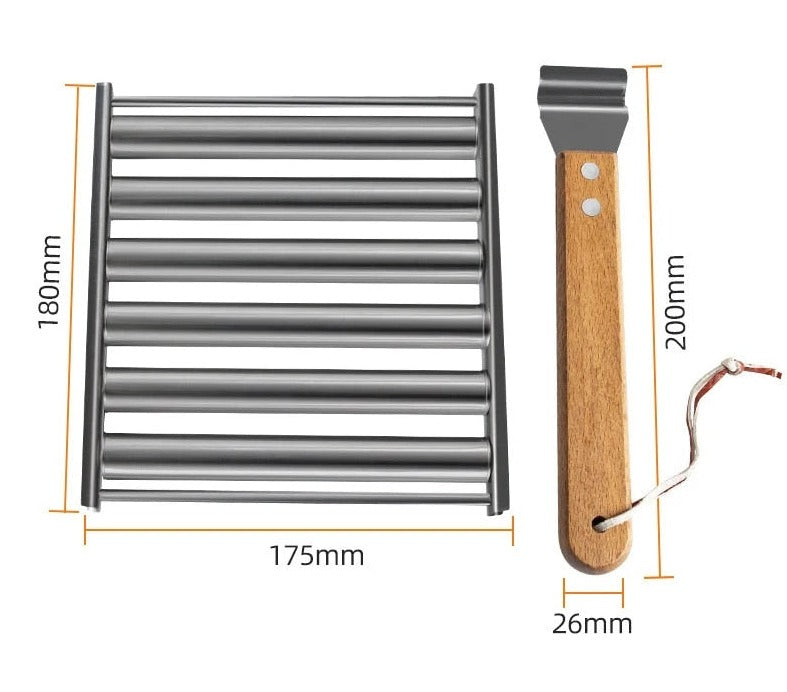 1+1 FREE | WurstRollerâ„?- Stainless steel grill sausage roll