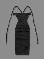 Iconic Braided Tassel Bodycon Dress