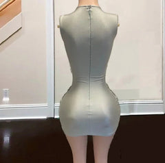 Icy Tassel Mini Dress