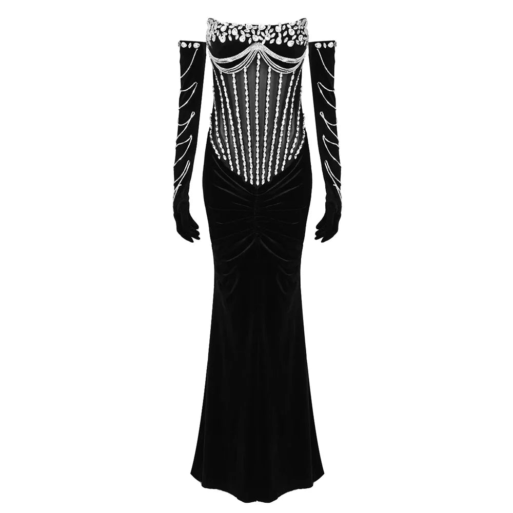 Janelle Velvet Maxi Dress