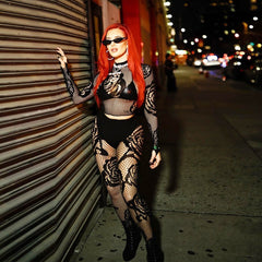 Jessika Mesh Pants Set